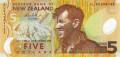 5 новозеландских долларов аверс