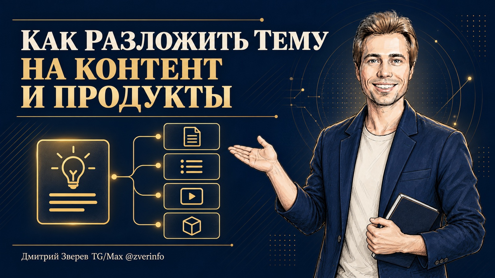 Дмитрий Зверев раскладывает экспертную тему на контент и продукты методом дедукции